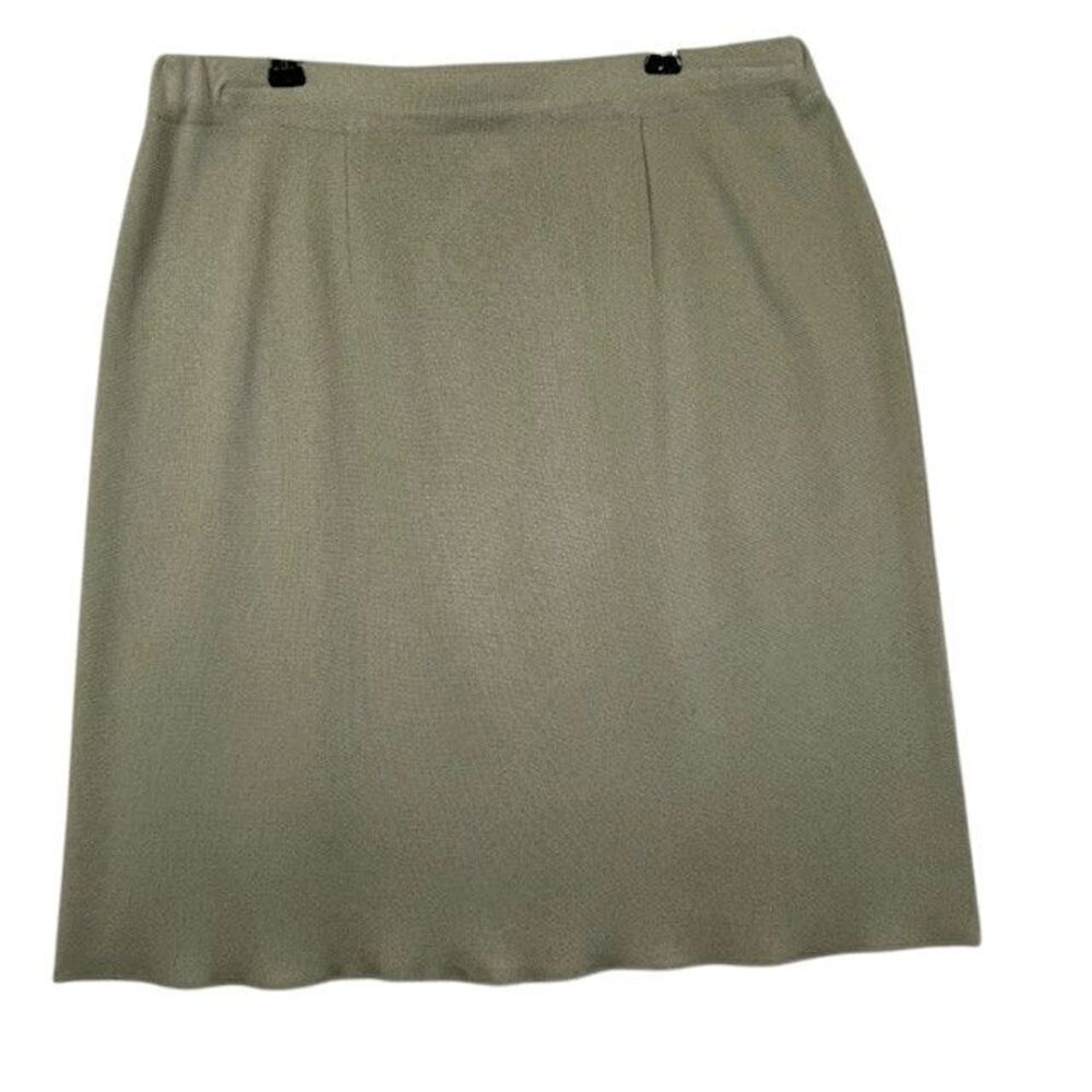 Misook Olive Green Pencil Skirt